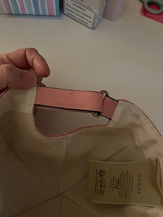 Gucci Pink GG Jacquard Baseball Cap - Picture 3 of 6